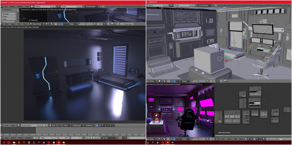Sci-Fi Apartment, Gamer/Hacker Room  preview image 4